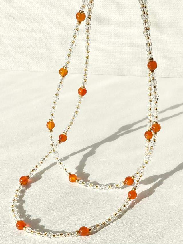 4月の新作🍊ビタミンカラーのネックレス